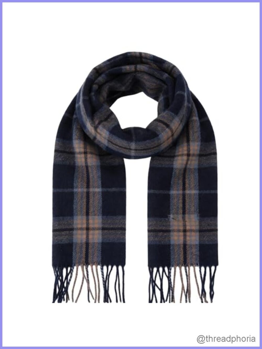 Unisex Tartan Plaid Scarf Narrow Long 100% Soft Polyester Blend Winter Warm